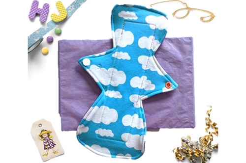 Click to order  10 inch Cloth Pad Turquoise Clouds now